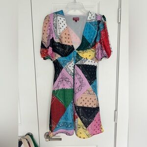 STAUD BANDANA DRESS // NEVER WORN BEFORE